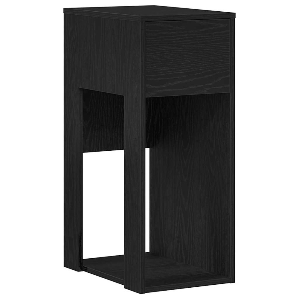 vidaXL Suport turn pentru computer cu sertar negru 30x44x74 cm
