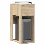 vidaXL Suport turn pentru computer cu sertar Stejar Sonoma 30x44x74 cm vidaXL Suport turn pentru computer cu sertar Stejar Sonoma 30x44x74 cm