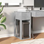 vidaXL Suport turn computer cu sertar gri beton 30x44x74 cm vidaXL Suport turn computer cu sertar gri beton 30x44x74 cm