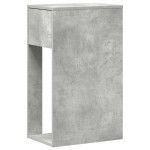 vidaXL Suport turn computer cu sertar gri beton 30x44x74 cm vidaXL Suport turn computer cu sertar gri beton 30x44x74 cm