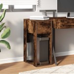 vidaXL Suport turn pentru computer cu sertar Stejar afumat 30x44x74 cm