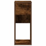 vidaXL Suport turn pentru computer cu sertar Stejar afumat 30x44x74 cm