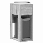 vidaXL Suport turn computer cu sertar gri Sonoma 30x44x74 cm vidaXL Suport turn computer cu sertar gri Sonoma 30x44x74 cm