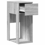 vidaXL Suport turn computer cu sertar gri Sonoma 30x44x74 cm vidaXL Suport turn computer cu sertar gri Sonoma 30x44x74 cm