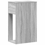 vidaXL Suport turn computer cu sertar gri Sonoma 30x44x74 cm vidaXL Suport turn computer cu sertar gri Sonoma 30x44x74 cm