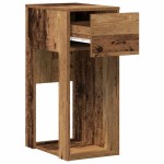 vidaXL Suport turn pentru computer cu sertar lemn vechi 30x44x74 cm