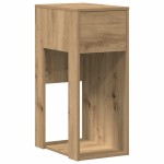 vidaXL Suport turn pentru computer cu sertar Artisan Stejar 30x44x74cm
