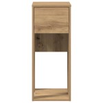 vidaXL Suport turn pentru computer cu sertar Artisan Stejar 30x44x74cm