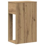 vidaXL Suport turn pentru computer cu sertar Artisan Stejar 30x44x74cm