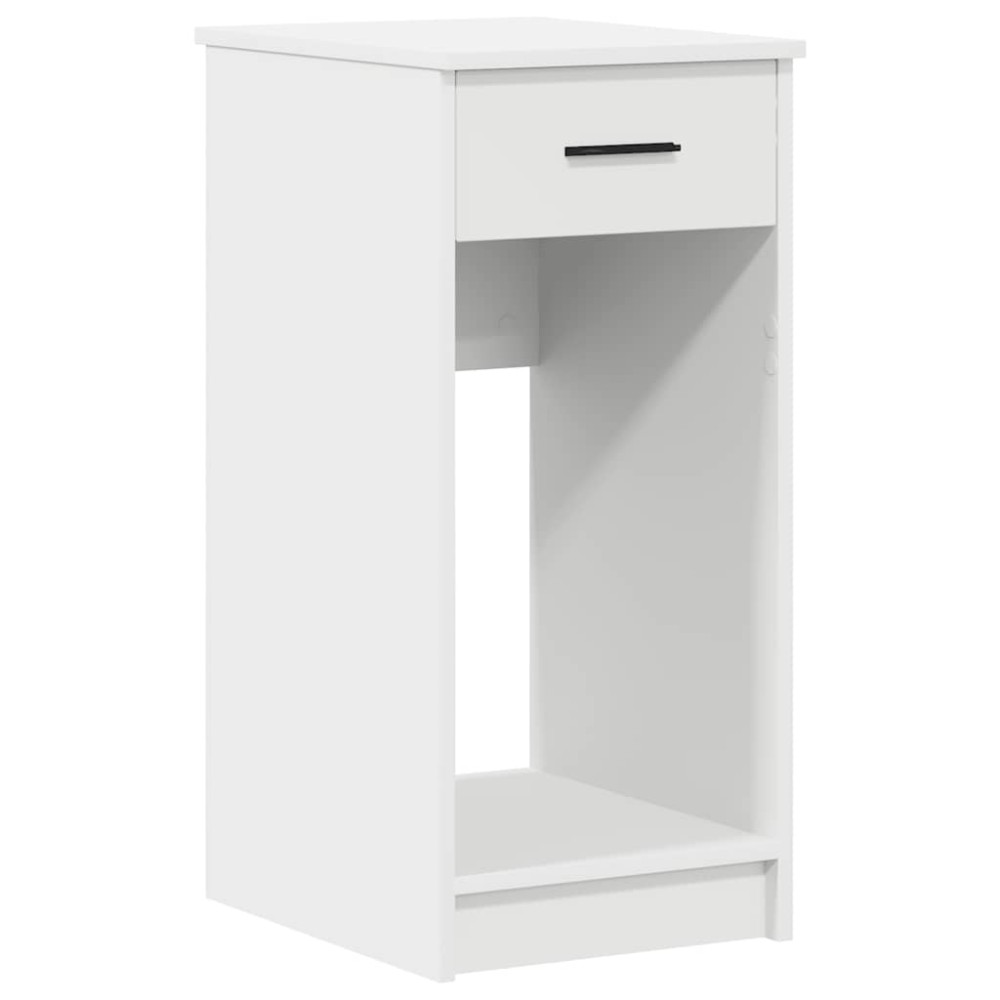 vidaXL Suport turn pentru computer cu sertar alb 35x45x77 cm