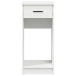 vidaXL Suport turn pentru computer cu sertar alb 35x45x77 cm vidaXL Suport turn pentru computer cu sertar alb 35x45x77 cm