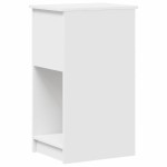 vidaXL Suport turn pentru computer cu sertar alb 35x45x77 cm vidaXL Suport turn pentru computer cu sertar alb 35x45x77 cm