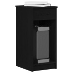 vidaXL Suport turn pentru computer cu sertar negru 35x45x77 cm vidaXL Suport turn pentru computer cu sertar negru 35x45x77 cm