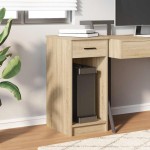 vidaXL Suport turn pentru computer cu sertar Stejar Sonoma 35x45x77 cm vidaXL Suport turn pentru computer cu sertar Stejar Sonoma 35x45x77 cm