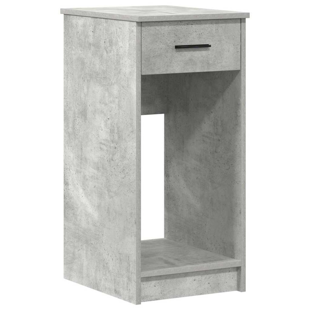 vidaXL Suport turn computer cu sertar gri beton 35x45x77 cm