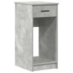 vidaXL Suport turn computer cu sertar gri beton 35x45x77 cm
