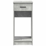 vidaXL Suport turn computer cu sertar gri beton 35x45x77 cm