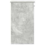 vidaXL Suport turn computer cu sertar gri beton 35x45x77 cm
