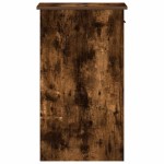 vidaXL Suport turn pentru computer cu sertar Stejar afumat 35x45x77 cm