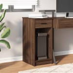 vidaXL Suport turn pentru computer cu sertar Stejar maro 35x45x77 cm
