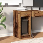 vidaXL Suport turn pentru computer cu sertar lemn vechi 35x45x77 cm vidaXL Suport turn pentru computer cu sertar lemn vechi 35x45x77 cm