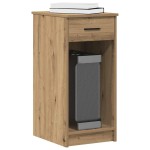 vidaXL Suport turn pentru computer cu sertar Artisan Stejar 35x45x77cm vidaXL Suport turn pentru computer cu sertar Artisan Stejar 35x45x77cm
