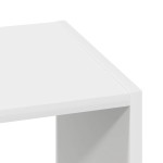 vidaXL Bibliotecă stivuabilă, alb, 30x30x80 cm, din lemn prelucrat vidaXL Bibliotecă stivuabilă, alb, 30x30x80 cm, din lemn prelucrat