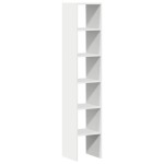 vidaXL Biblioteci 2 buc, stivuibile, alb, 30x30x80 cm, lemn prelucrat