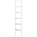 vidaXL Biblioteci 2 buc, stivuibile, alb, 30x30x80 cm, lemn prelucrat