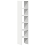 vidaXL Biblioteci 2 buc, stivuibile, alb, 30x30x80 cm, lemn prelucrat