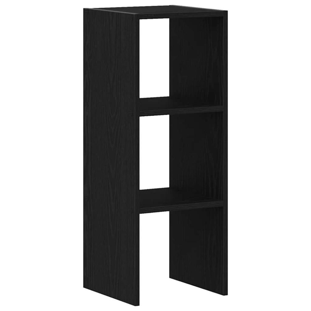 vidaXL Bibliotecă stivuabilă din stejar negru din lemn prelucrat