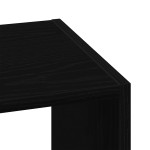 vidaXL Bibliotecă stivuabilă din stejar negru din lemn prelucrat vidaXL Bibliotecă stivuabilă din stejar negru din lemn prelucrat