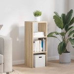 vidaXL Bibliotecă stivuabilă Stejar Sonoma 30x30x80 cm Lemn prelucrat vidaXL Bibliotecă stivuabilă Stejar Sonoma 30x30x80 cm Lemn prelucrat