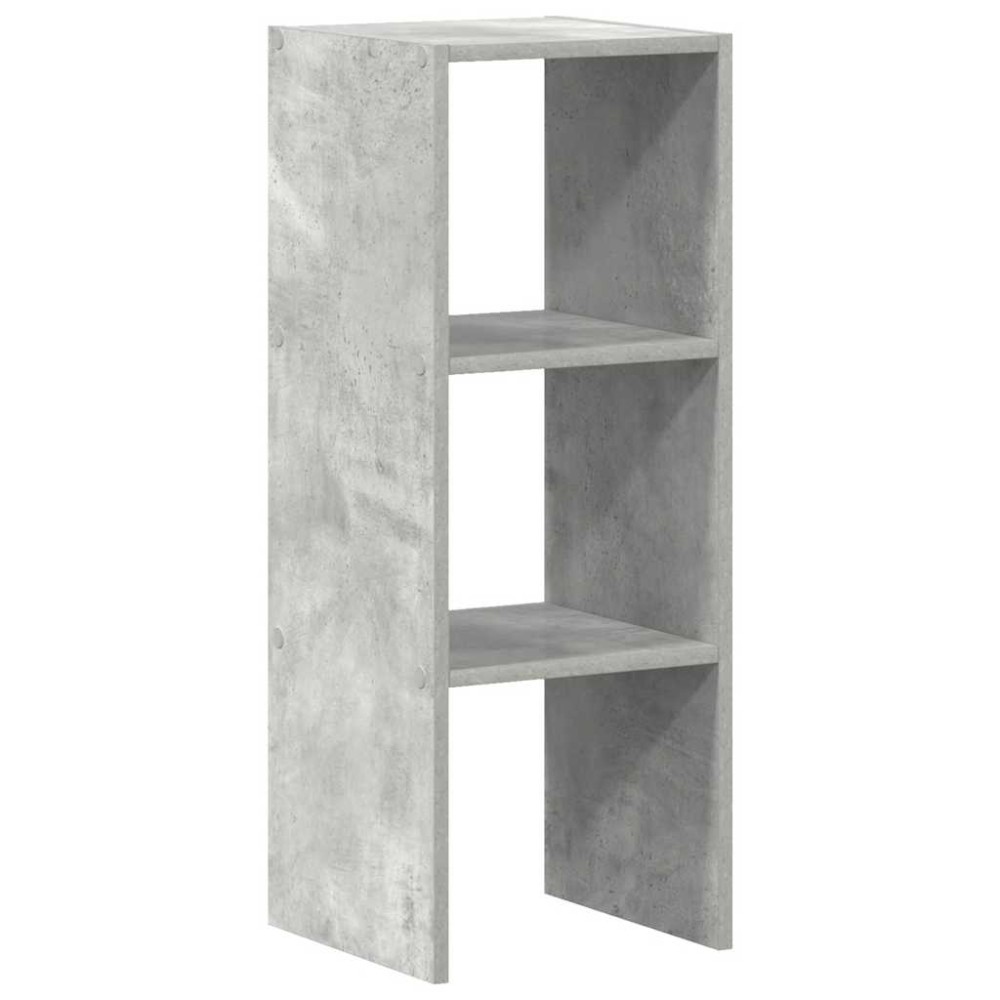 vidaXL Bibliotecă stivuabilă Gri Beton 30x30x80 cm Lemn prelucrat