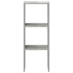 vidaXL Bibliotecă stivuabilă Gri Beton 30x30x80 cm Lemn prelucrat vidaXL Bibliotecă stivuabilă Gri Beton 30x30x80 cm Lemn prelucrat
