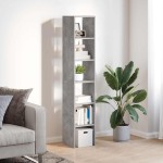 vidaXL Biblioteci 2 buc. stivuibile Gri Beton Lemn prelucrat