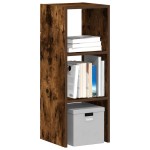 vidaXL Bibliotecă stivuabilă din Stejar fumuriu din lemn prelucrat vidaXL Bibliotecă stivuabilă din Stejar fumuriu din lemn prelucrat