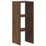 vidaXL Bibliotecă stivuabilă, Stejar maro, 30x30x80 cm, lemn prelucrat vidaXL Bibliotecă stivuabilă, Stejar maro, 30x30x80 cm, lemn prelucrat
