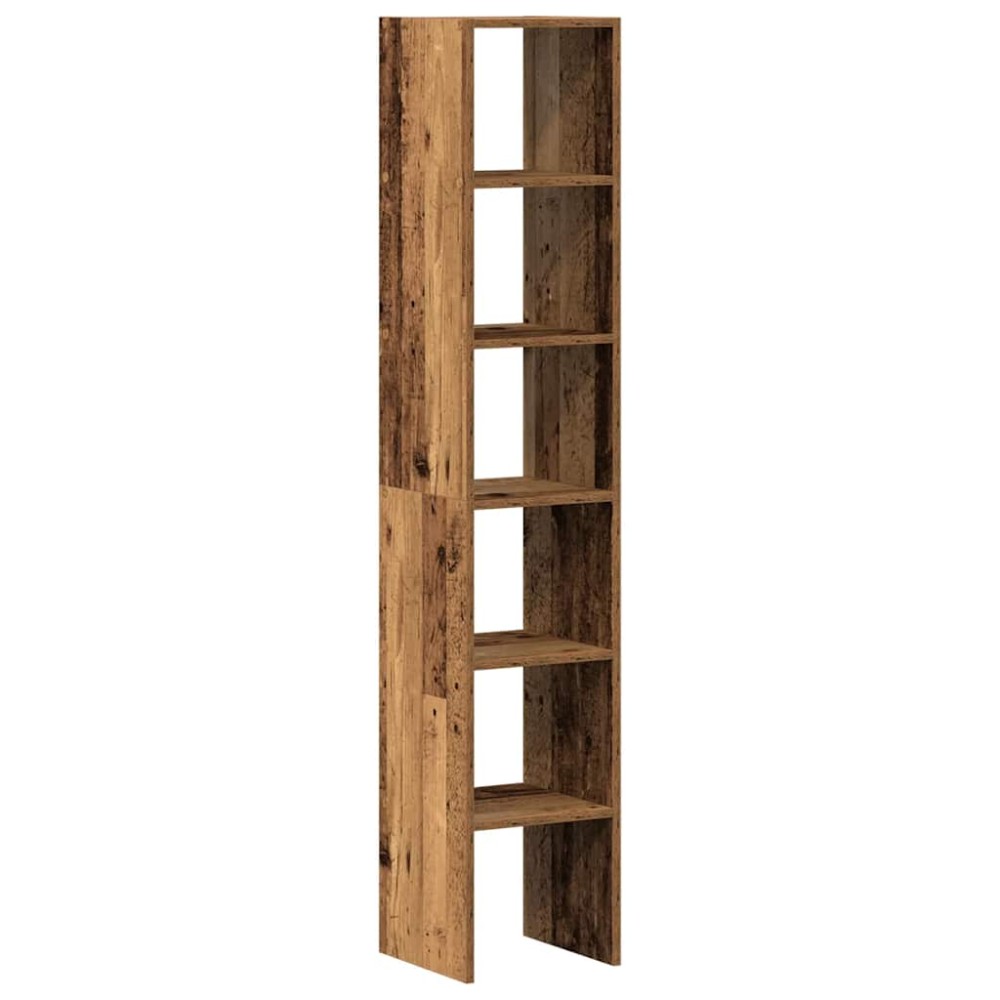 vidaXL Biblioteci 2 buc Lemn vechi stivuibil 30x30x80cm Lemn prelucrat