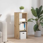 vidaXL Bibliotecă Stejar Artizanal stivuibil 30x30x80cm Lemn prelucrat vidaXL Bibliotecă Stejar Artizanal stivuibil 30x30x80cm Lemn prelucrat