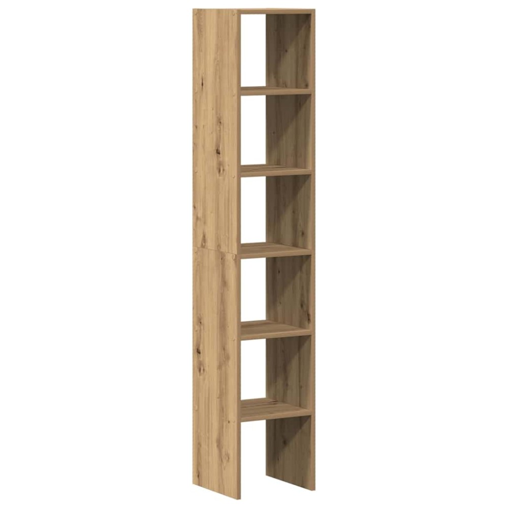 vidaXL Biblioteci 2 buc Stejar Artisan stivuibil Lemn prelucrat
