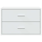 vidaXL Dulap cu 2 sertare alb 60x31x40 cm lemn prelucrat