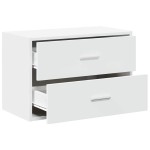 vidaXL Dulap cu 2 sertare alb 60x31x40 cm lemn prelucrat