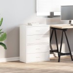 vidaXL Dulapuri cu 2 sertare 2 buc Alb 60x31x40 cm Lemn prelucrat vidaXL Dulapuri cu 2 sertare 2 buc Alb 60x31x40 cm Lemn prelucrat