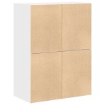 vidaXL Dulapuri cu 2 sertare 2 buc Alb 60x31x40 cm Lemn prelucrat vidaXL Dulapuri cu 2 sertare 2 buc Alb 60x31x40 cm Lemn prelucrat
