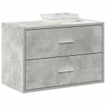 vidaXL Dulap cu 2 sertare Beton Gri 60x31x40 cm Lemn prelucrat vidaXL Dulap cu 2 sertare Beton Gri 60x31x40 cm Lemn prelucrat
