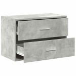 vidaXL Dulap cu 2 sertare Beton Gri 60x31x40 cm Lemn prelucrat vidaXL Dulap cu 2 sertare Beton Gri 60x31x40 cm Lemn prelucrat