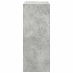 vidaXL Dulapuri cu 2 sertare 2 buc Beton Gri 60x31x40cm Lemn prelucrat