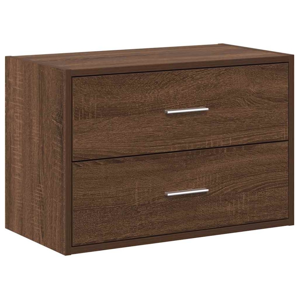 vidaXL Dulap cu 2 sertare din stejar maro 60x31x40 cm lemn prelucrat