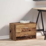 vidaXL Dulap cu 2 sertare Lemn vechi 60x31x40 cm Lemn prelucrat